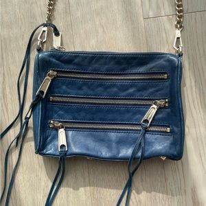 Rebecca Minkoff Navy Triple zip Crossbody Bag